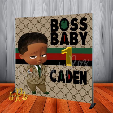 Gucci Boss Baby Backdrop 